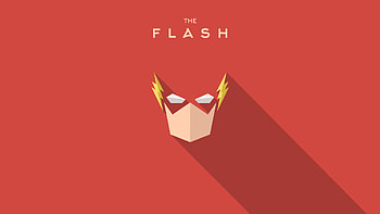The Flash Simple Minimalism, the-flash, tv-shows, super-heroes, logo, minimalism, red HD wallpaper