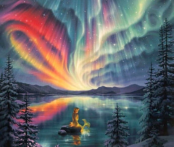fantasy lights, fantasy, abstract, lights, northern HD wallpaper