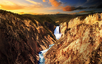 Landscape, Rivers, Mountains HD wallpaper