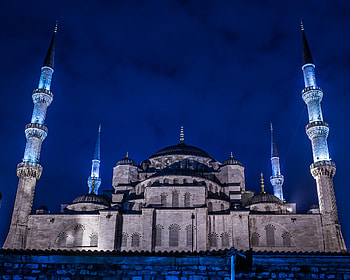 Blue Mosque, Night spots, Istanbul, graphy HD wallpaper