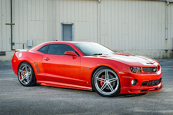 Supercharged 2010 Chevrolet Camaro SS, Orange, Nowtie, SS, Gm HD wallpaper