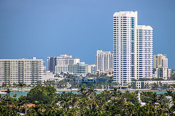 Miami Beach Skyline, Travels, South Florida reporter, Skyline view HD wallpaper