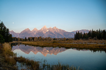 Nature, Grass, Mountains, Lake, Reflection HD wallpaper
