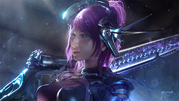 Rod Mirage II, deviantart, artist, artwork, digital-art, warrior HD wallpaper