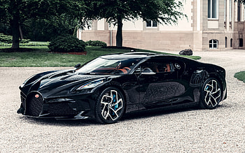 Bugatti La Voiture Noire, Gearmoose feature, Automotive excellence, Luxury car profile HD wallpaper