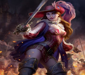 The Musketeer, sword, boots, musketeer, hat, woman HD wallpaper