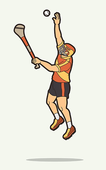 Hurling sport, Male player jumping HD phone wallpaper