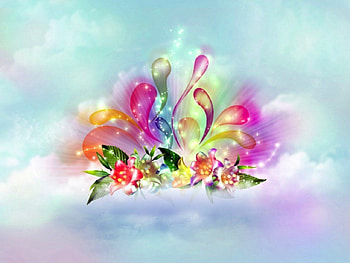 Bursting into Life, colours, flowers, digital, abstract HD wallpaper