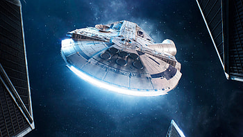 Millennium falcon, spacecraft, star wars HD wallpaper