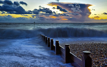 Nature, Sea, Shine, Light, Evening, Foam, Wharf, Berth HD wallpaper