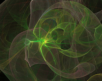 Electric Soup, electric, abstract, green, flame, fractal, apophysis HD wallpaper