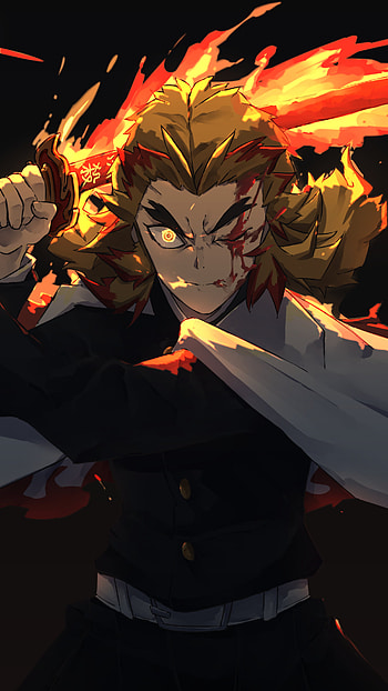 Kyojuro Rengoku, Anime, Demon Slayer: Kimetsu no Yaiba HD phone wallpaper