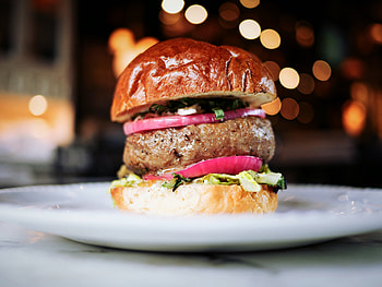 Food, Vegetables, Meat, Cutlets, Bun, Burger HD wallpaper