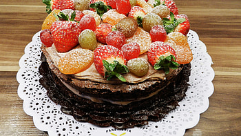 Cake, Apricot HD wallpaper