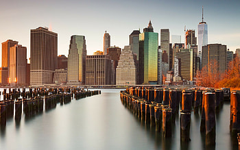 United States, New York City skyline, Water skyscrapers, MacBook Pro 17 inch HD wallpaper