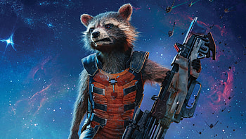 Rocket Raccoon, Space gun HD wallpaper