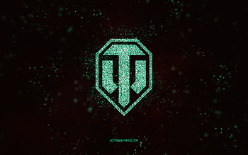 WOT glitter logo, , black background, World of Tanks logo, WOT logo, turquoise glitter art, WOT, creative art, WOT turquoise glitter logo, World of Tanks HD wallpaper