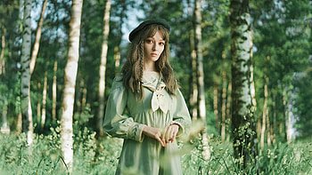 Women With Hat In Nature, girls, model HD wallpaper