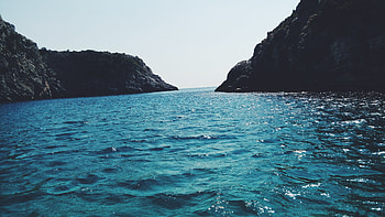 Body of water, coast, blue sea HD wallpaper