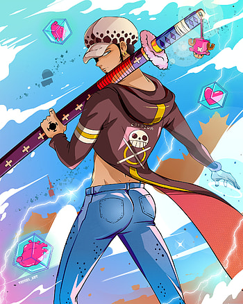 Trafalgar Law, Teisielart's art, One Piece fan art, Pirate captain HD phone wallpaper