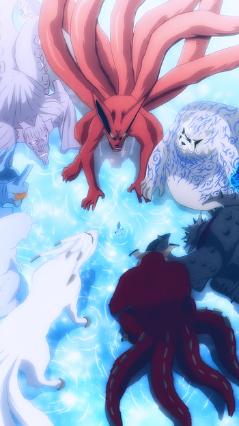 Tailed Beasts, Naruto anime, Anime Naruto HD phone wallpaper