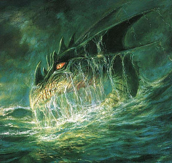 Sea Monster, creature, water, ocean HD wallpaper