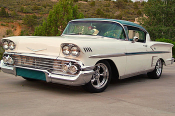 1958 Chevy Impala, White, Classic, GM, 1958 HD wallpaper