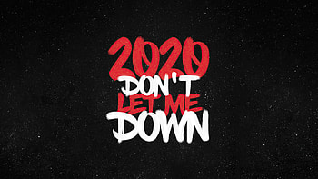 2020 Dont Let Me Down , typography, dark, black HD wallpaper