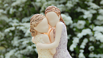 Girls, Miscellanea, Miscellaneous, Statuette, Embrace HD wallpaper
