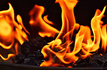 Fire, Macro, Flame, Close-Up HD wallpaper