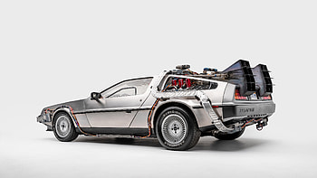 1985 Delorean DMC-12, Back to the Future, Ultra HD wallpaper