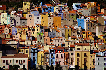 Bosa, Colorful town, Temo river, Enchanting vibes HD wallpaper