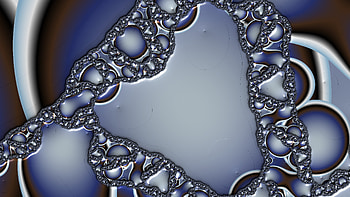 Trippy Psychedelic Fractal, trippy, psychedelic, aesthetic, blue, Abstract, fractal, abstract blue HD wallpaper