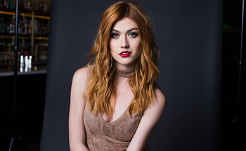 Beautiful, red lips, Katherine McNamara HD wallpaper