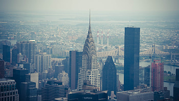 Chrysler Building, City Buildings, Architecture, Aerial View HD wallpaper