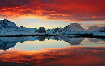 Selfjord Reflections, nature, reflections HD wallpaper