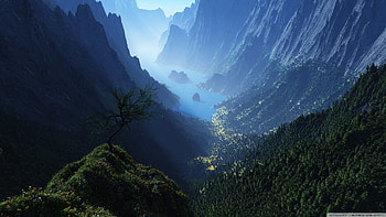 HQ Definition valley HD wallpaper