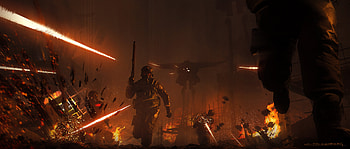 dark, battle HD wallpaper