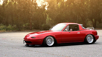 Slammed MX-5 NA, Mazda Miata HD wallpaper