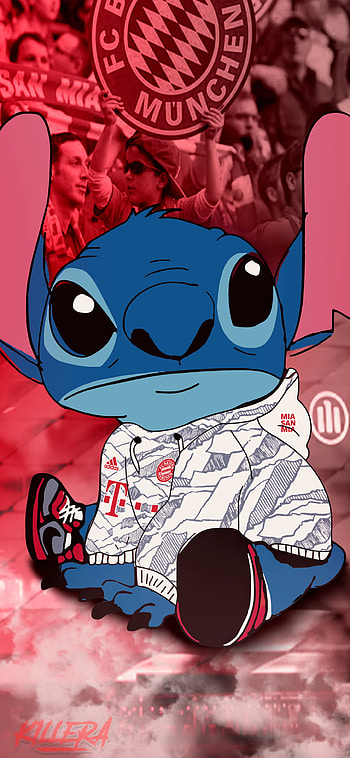 Stitch Bayern Munique, soccer, taem, münchen, Bundesliga, UEFA, Futball, Champions, camisa, Equipo, Futebol, Disney, Lewandowski, Kind, time, FC, kids HD phone wallpaper