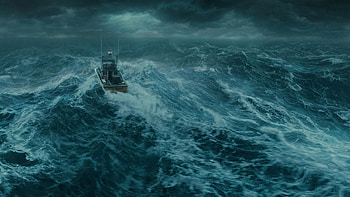 Weather sea stormy boat awesome HD wallpaper