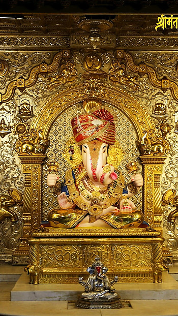 Dagdusheth Ganpati, Shreemant Dagdusheth Halwai, Ganpati Mandir HD phone wallpaper
