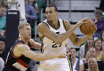 Rudy Gobert, Mason Plumlee HD wallpaper