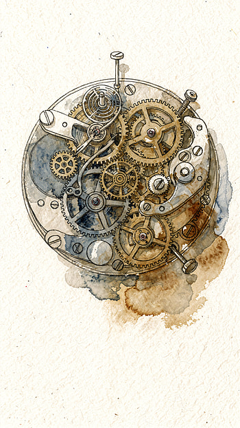 Clockwork Pocket — | Gilded Gears | Vintage Gearwork HD phone wallpaper