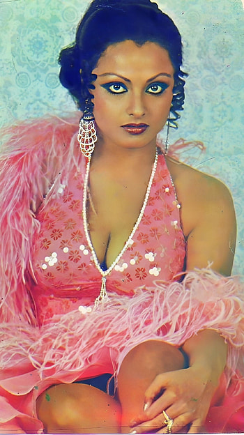 Rekha, bollywood actress, vintage HD phone wallpaper