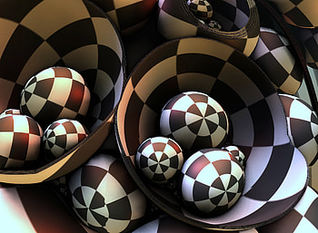 3D, Form, Balls, Immersion HD wallpaper
