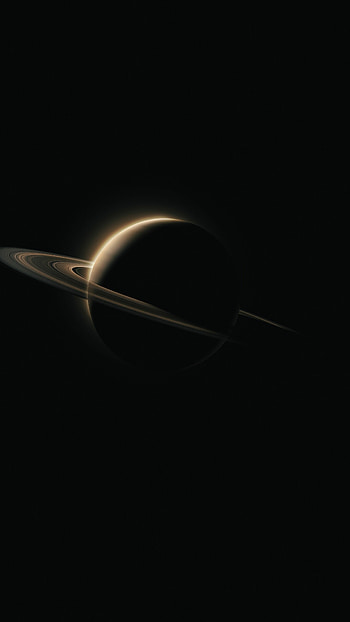 Saturn, Dark planet , Enigmatic rings, Mystical beauty HD phone wallpaper