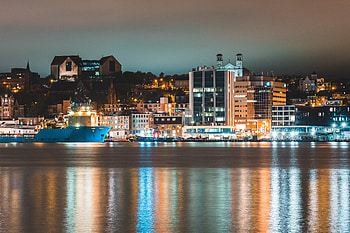 Cities, Rivers, Building, Lights, Reflection, Night City HD wallpaper