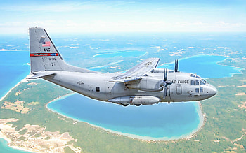 Alenia C-27 Spartan, USAF, C-27J Spartan, American military transport aircraft, Alenia G222, painted planes, American planes HD wallpaper