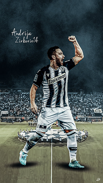 Andrija Zivkovic PAOK, thessaloniki, paokfc, greece, championsleague, football, serbia, partizan, messi HD phone wallpaper